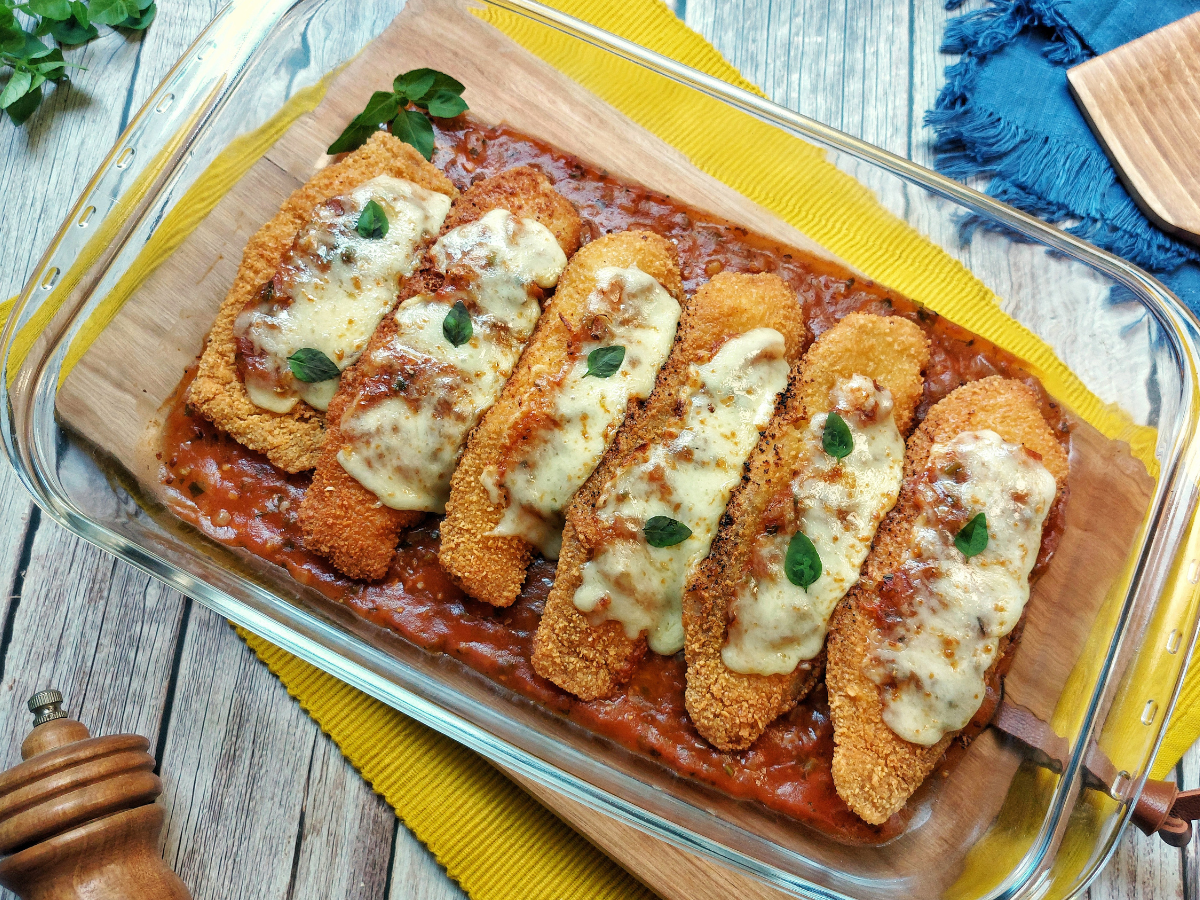 Filé de tilápia à parmegiana fácil