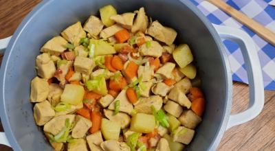 Frango com legumes rápido