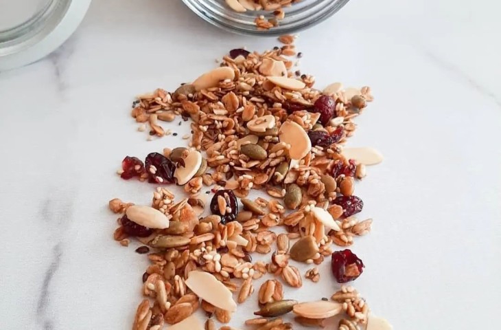 Granola com amêndoas