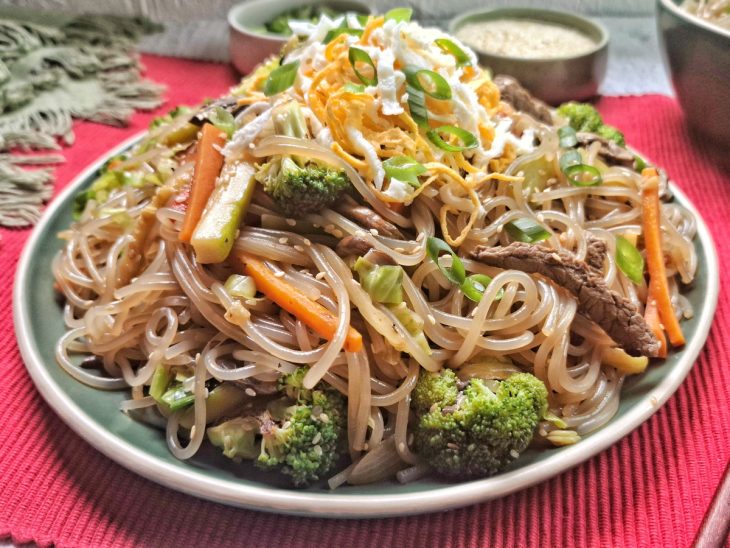 japchae com legumes