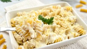 Macarrão com creme de leite