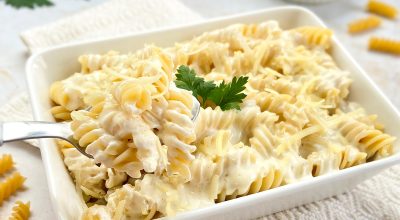 Macarrão com creme de leite