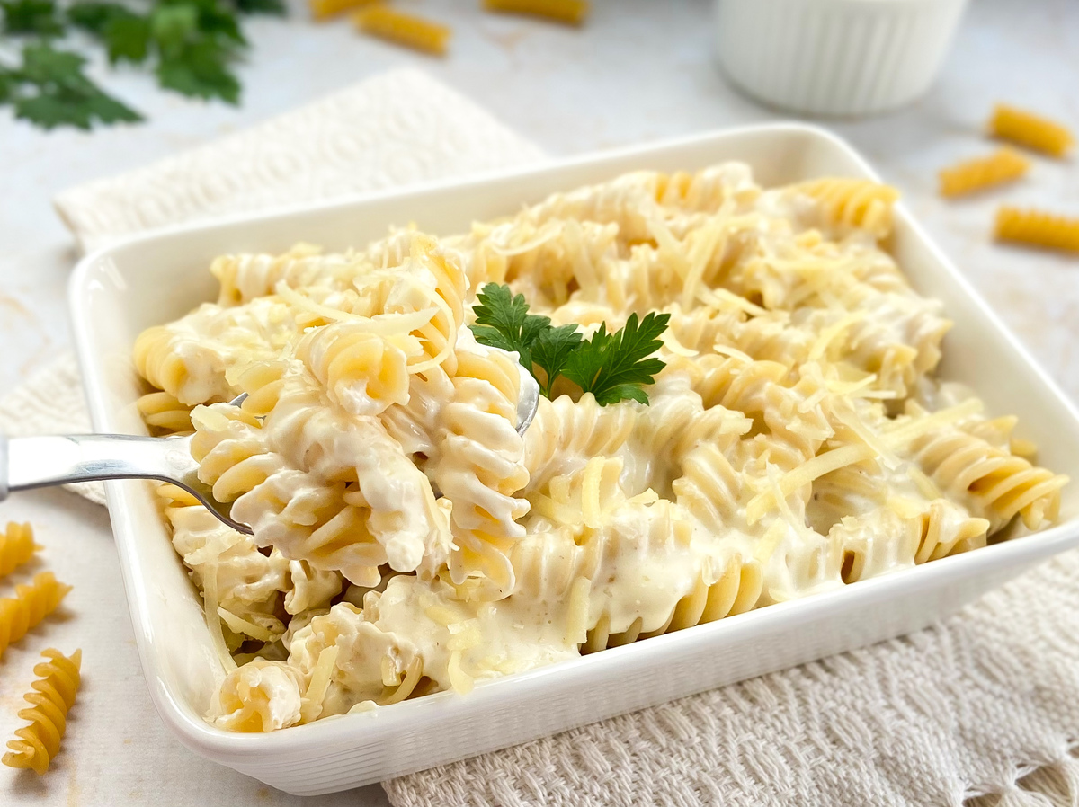 Macarrão com creme de leite