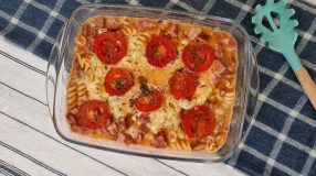 Macarrão pizza de micro-ondas