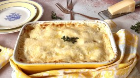 Mandioca gratinada