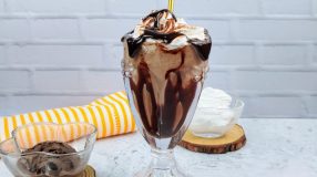 Milk shake de chocolate belga