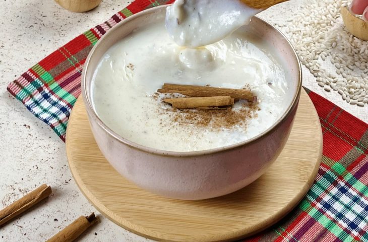 Mingau de arroz com leite em pó