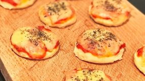 Minipizza de couve-flor