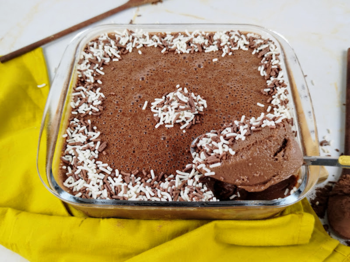 Mousse de chocolate rápida