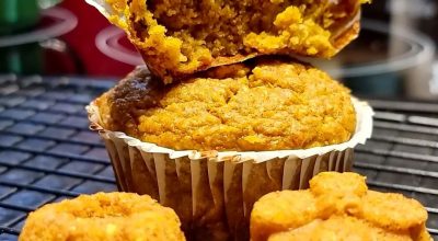 Muffins de abóbora cabotiá