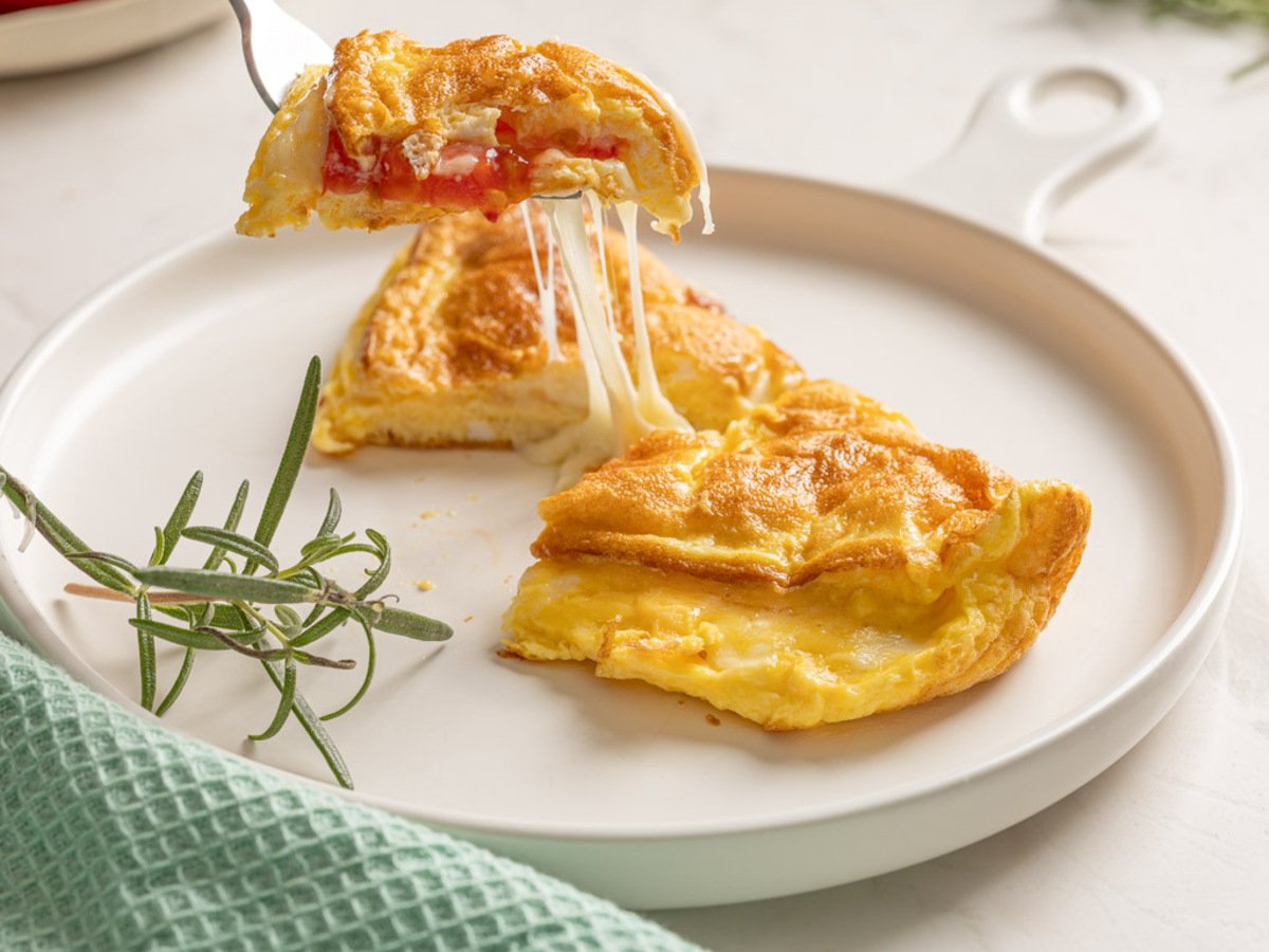 Omelete com queijo