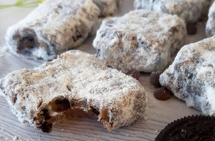 Palha italiana de café com Oreo