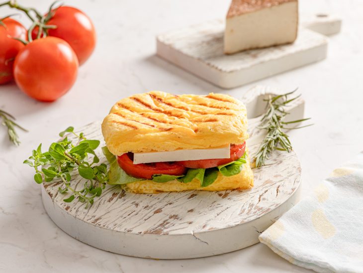 lanche montado com panini dukan