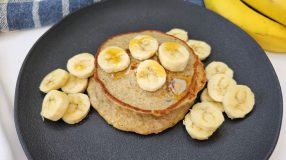 Panqueca de banana fit com aveia