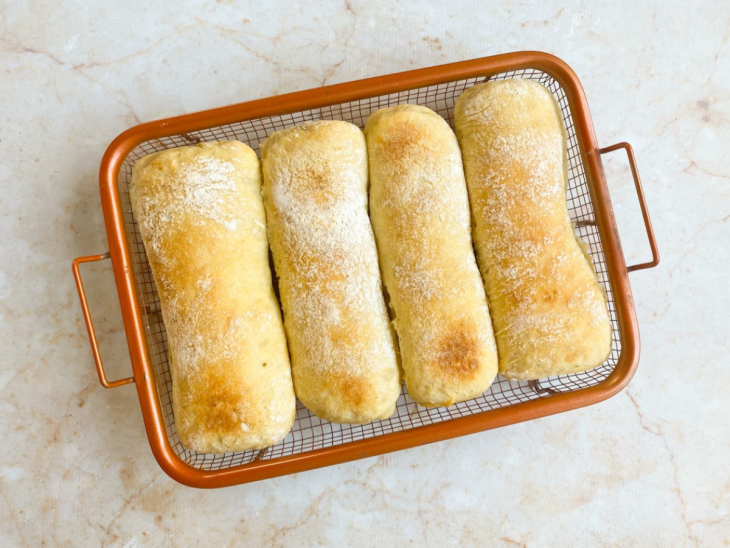 pão ciabatta assado