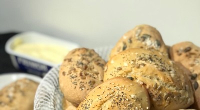 Pão de água com sementes