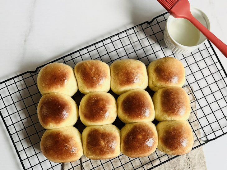 pão de batata-doce assado