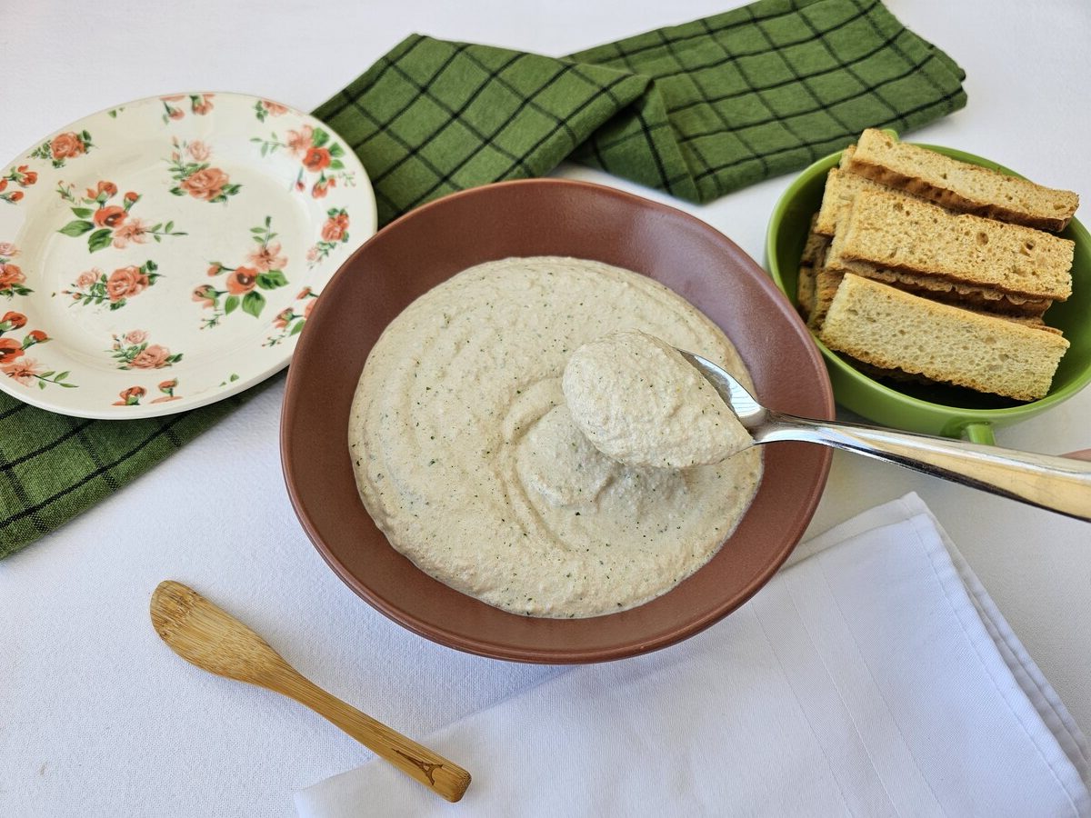 Patê de presunto com creme de leite