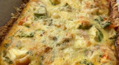 Quiche de abobrinha e tomate