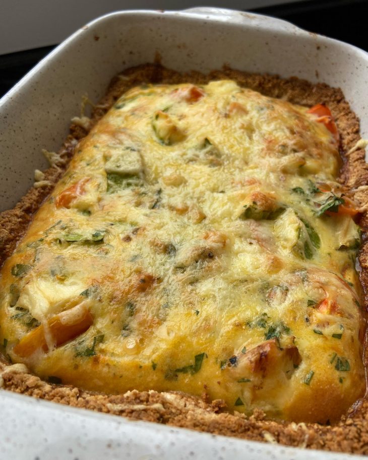 Quiche de abobrinha e tomate