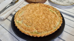 Quiche de alho-poró