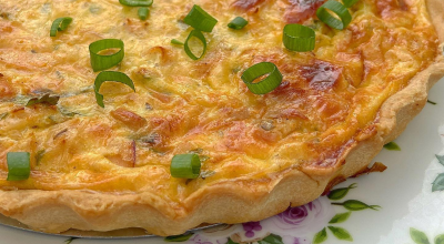 Quiche de presunto e queijo