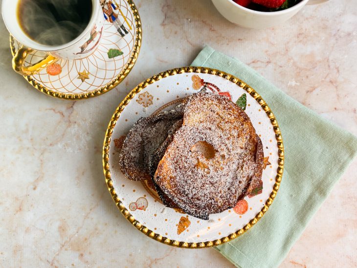 rabanada com pão de forma na air fryer