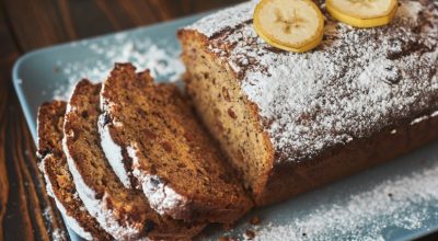 17 receitas de bolo de banana sem ovo que são saudáveis e deliciosas