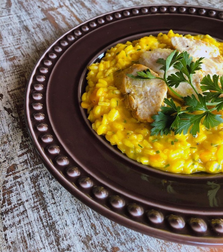 Risoto cremoso de abóbora