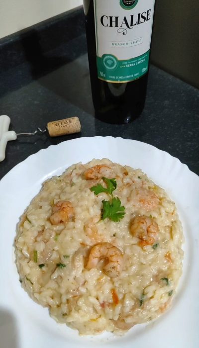 Risoto de camarão - Foto de usuário