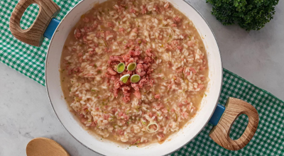 Risoto de linguiça