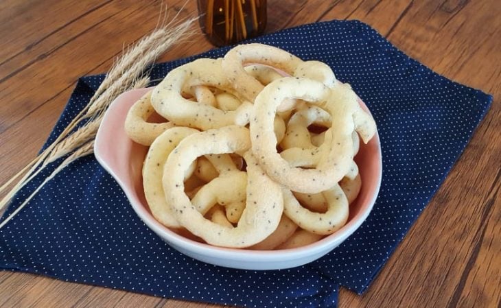 Rosquinhas de polvilho com chia