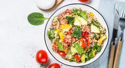 Salada de quinoa