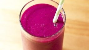 Suco de açaí com banana e laranja