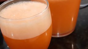 Suco de laranja e cenoura