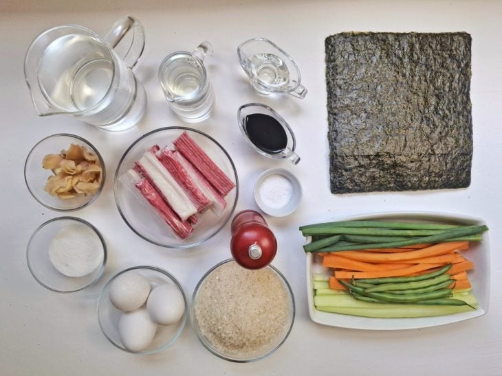 Ingredientes para sushi