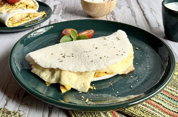 Tapioca de ovo com orégano