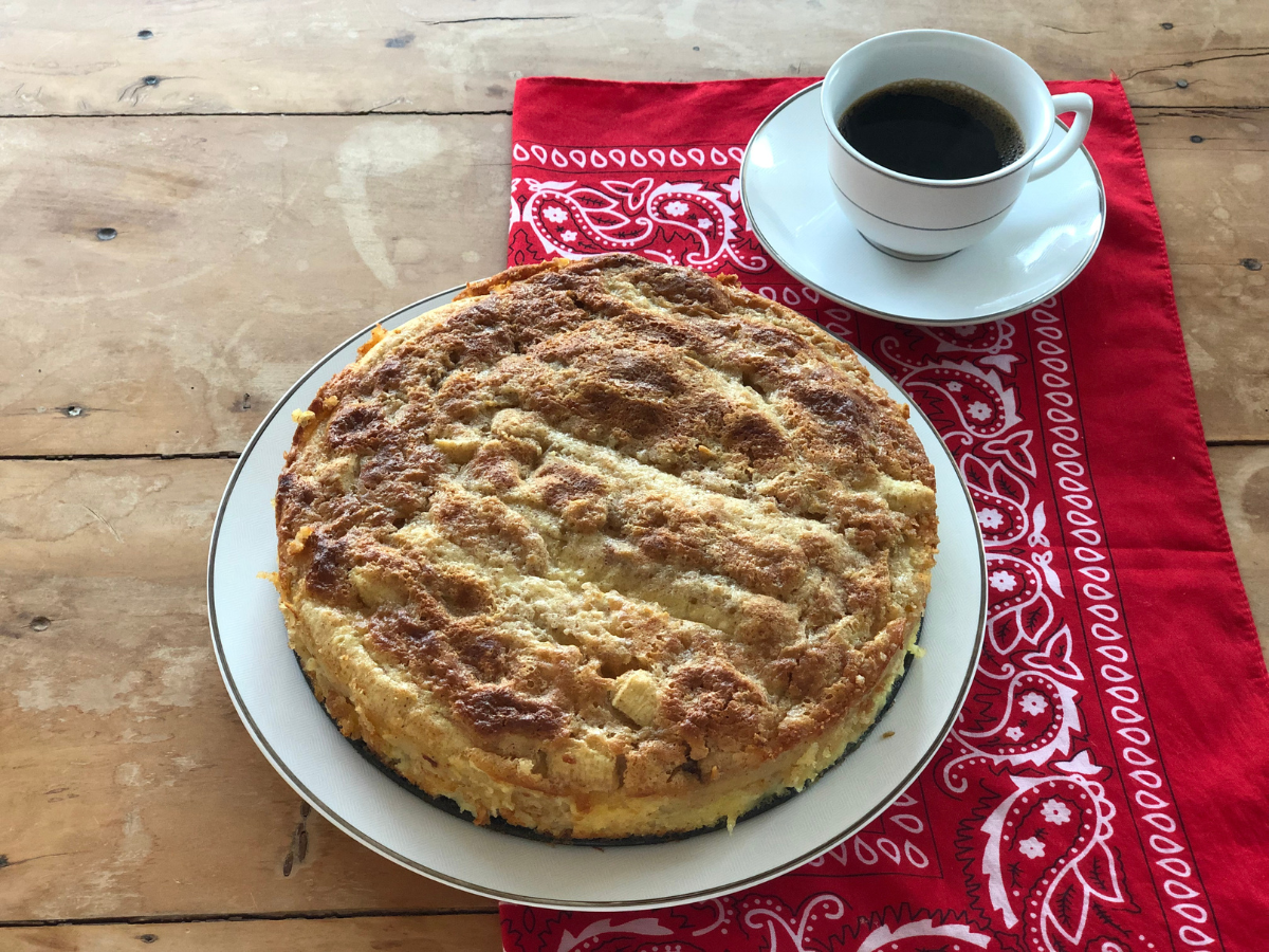 Torta de banana cremosa