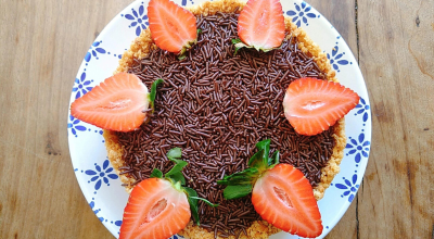 Torta de brigadeiro simples