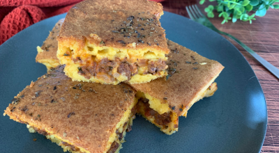 Torta de cenoura com carne moída