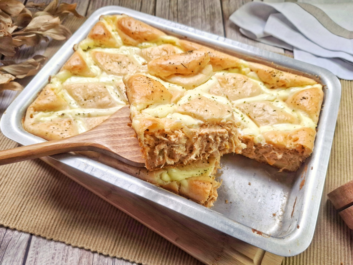 Torta de frango cremosa