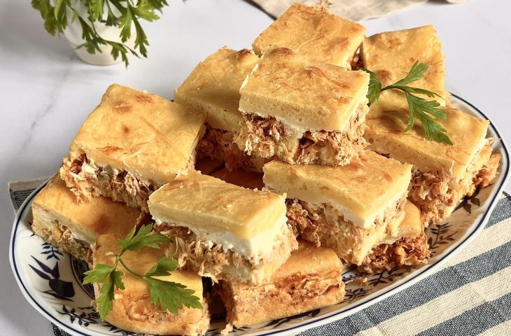 Torta de frango de liquidificador cremosa