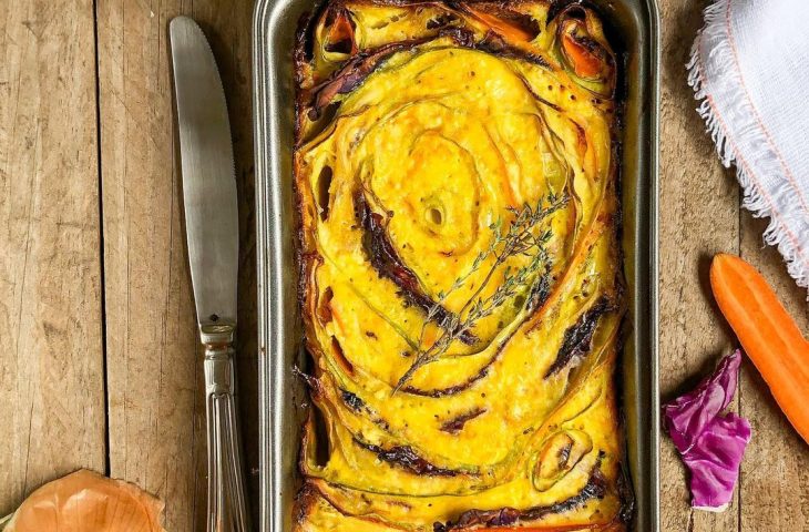 Torta de legumes laminados