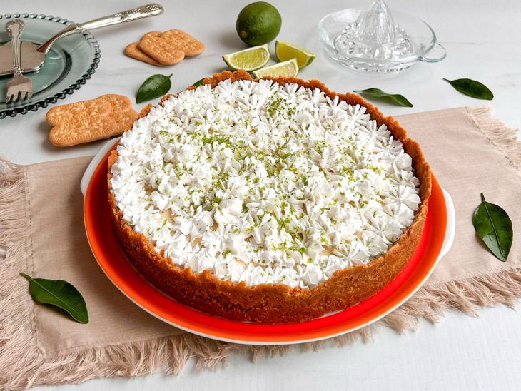 Torta de limão rápida pronta para consumo.