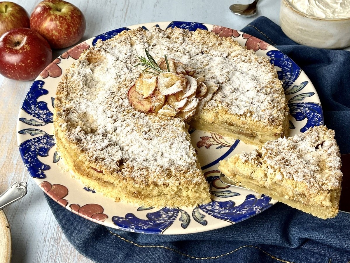 Torta de maçã na airfryer