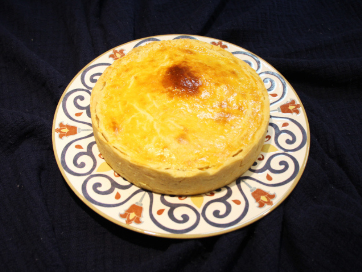 Torta de palmito com requeijão