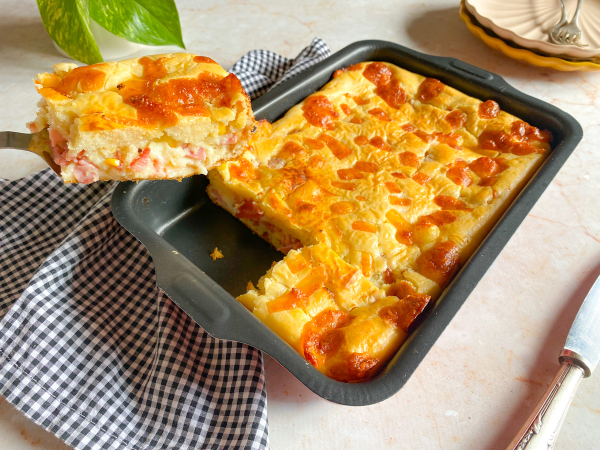 Torta salgada de liquidificador fácil