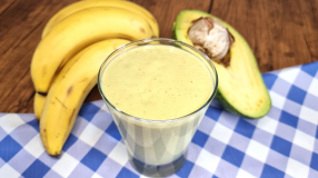 Vitamina de abacate com banana